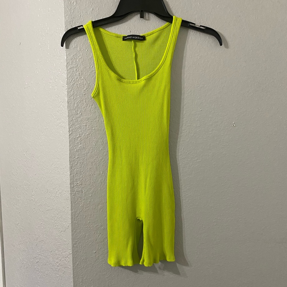 XS Naked Wardrobe Romper Neon